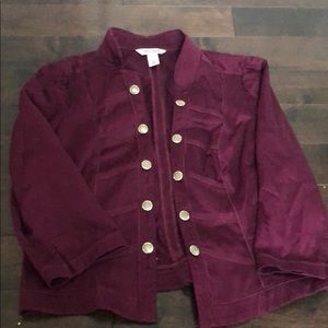 Fitted military style jacket!